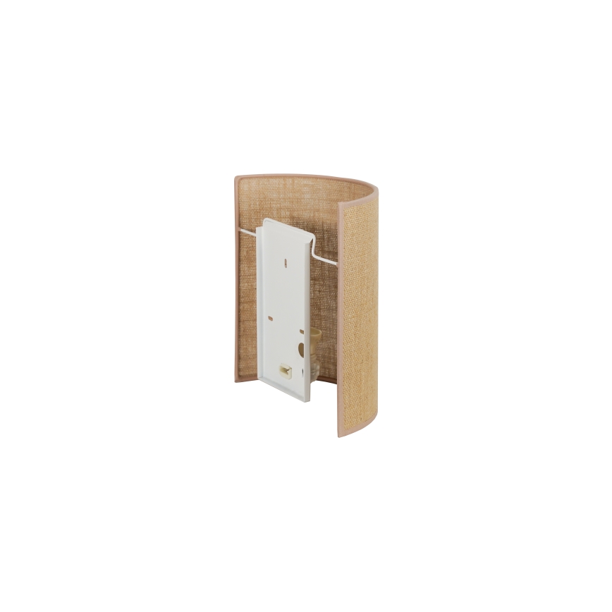 Duolla - Kinkiet YUTE 1xE27/15W/230V śr. 20 cm brązowy