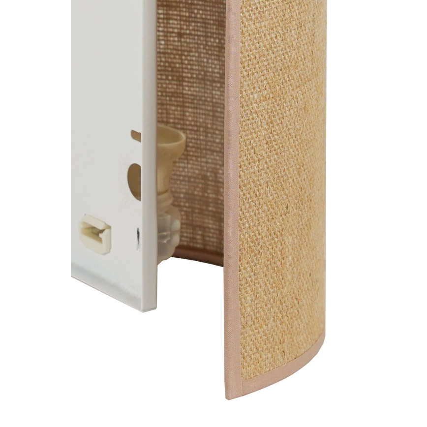 Duolla - Kinkiet YUTE 1xE27/15W/230V śr. 20 cm brązowy