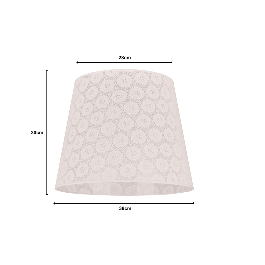 Duolla - Klosz do lampy podłogowej CLASSIC L E27 śr. 38 cm biały