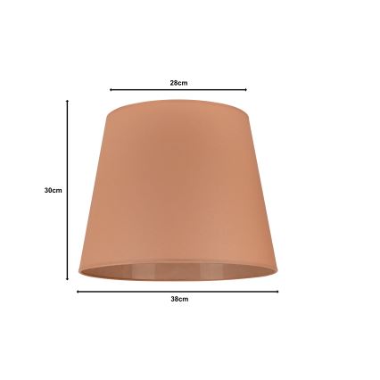 Duolla - Klosz do lampy podłogowej CLASSIC L E27 śr. 38 cm brązowy