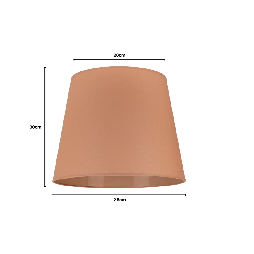 Duolla - Klosz do lampy podłogowej CLASSIC L E27 śr. 38 cm brązowy