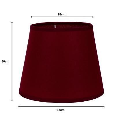 Duolla - Klosz do lampy podłogowej CLASSIC L E27 śr. 38 cm burgund