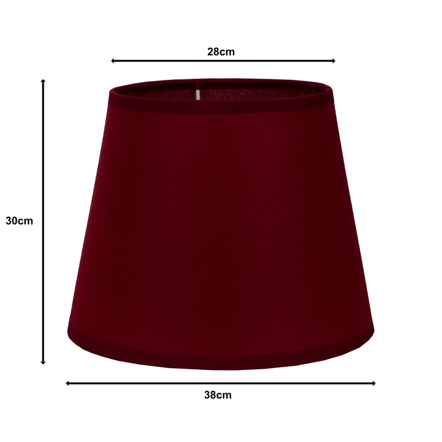Duolla - Klosz do lampy podłogowej CLASSIC L E27 śr. 38 cm burgund