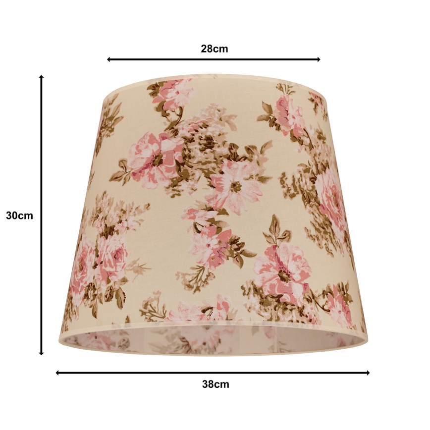 Duolla - Klosz do lampy podłogowej CLASSIC L E27 śr. 38 cm róża