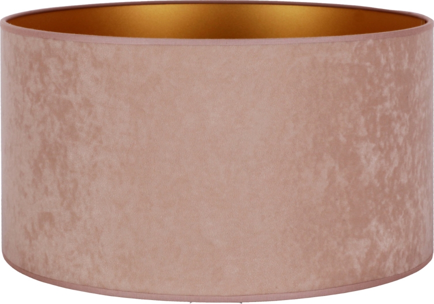 Duolla - Klosz do lampy podłogowej VELVET E27 śr. 35 cm beżowy/złoty
