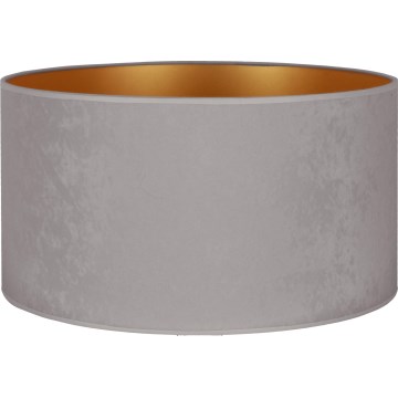 Duolla - Klosz do lampy podłogowej VELVET E27 śr. 35 cm szary/złoty