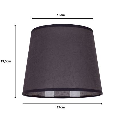 Duolla - Klosz do lampy stołowej CLASSIC M E27 śr. 24 cm antracyt