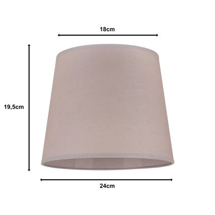 Duolla - Klosz do lampy stołowej CLASSIC M E27 śr. 24 cm beżowy
