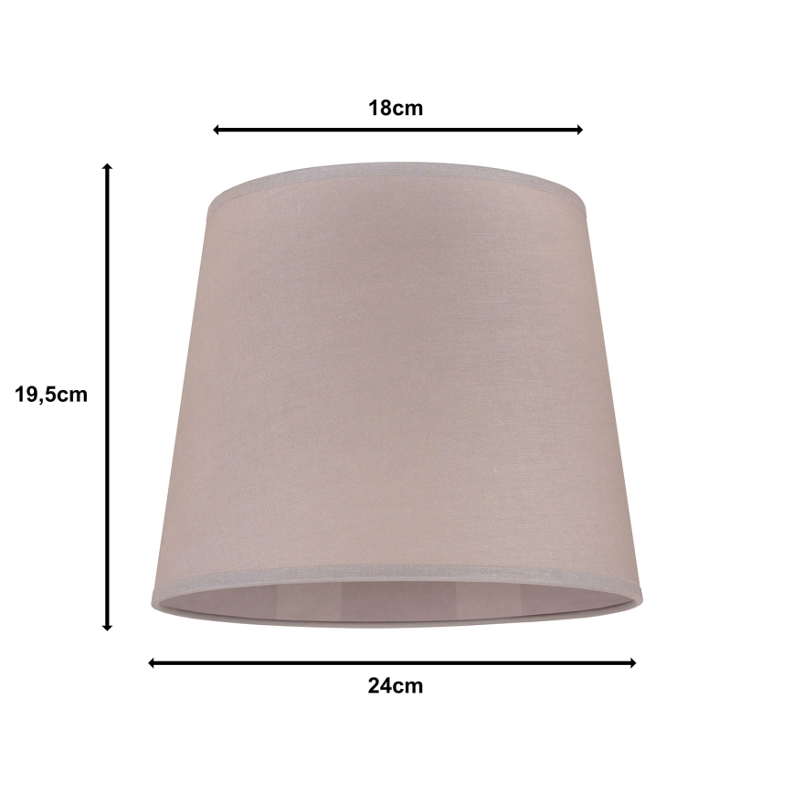 Duolla - Klosz do lampy stołowej CLASSIC M E27 śr. 24 cm beżowy