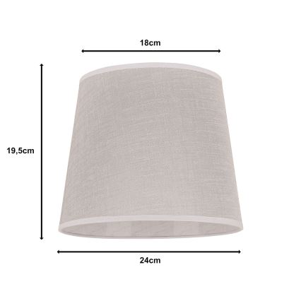 Duolla - Klosz do lampy stołowej CLASSIC M E27 śr. 24 cm beżowy