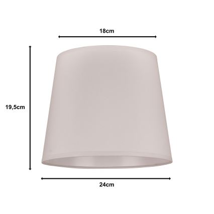 Duolla - Klosz do lampy stołowej CLASSIC M E27 śr. 24 cm biały