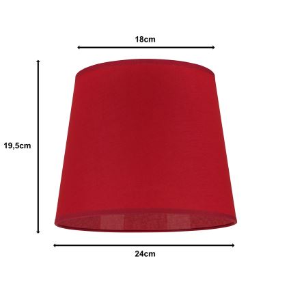 Duolla - Klosz do lampy stołowej CLASSIC M E27 śr. 24 cm czerwony