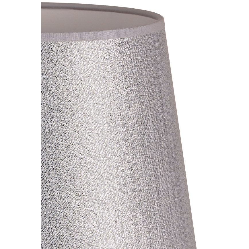 Duolla - Klosz do lampy stołowej CLASSIC M E27 śr. 24 cm srebrny