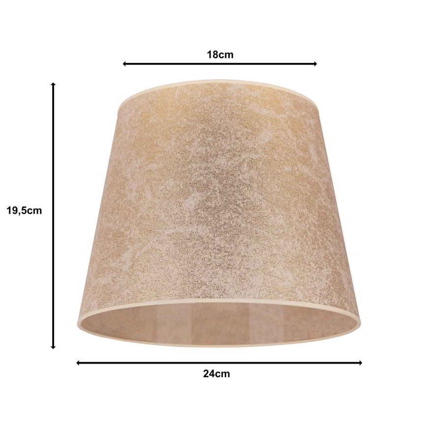 Duolla - Klosz do lampy stołowej CLASSIC M E27 śr. 24 cm złoty