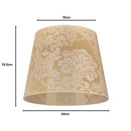 Duolla - Klosz do lampy stołowej CLASSIC M E27 śr. 24 cm złoty