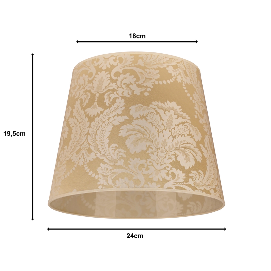 Duolla - Klosz do lampy stołowej CLASSIC M E27 śr. 24 cm złoty