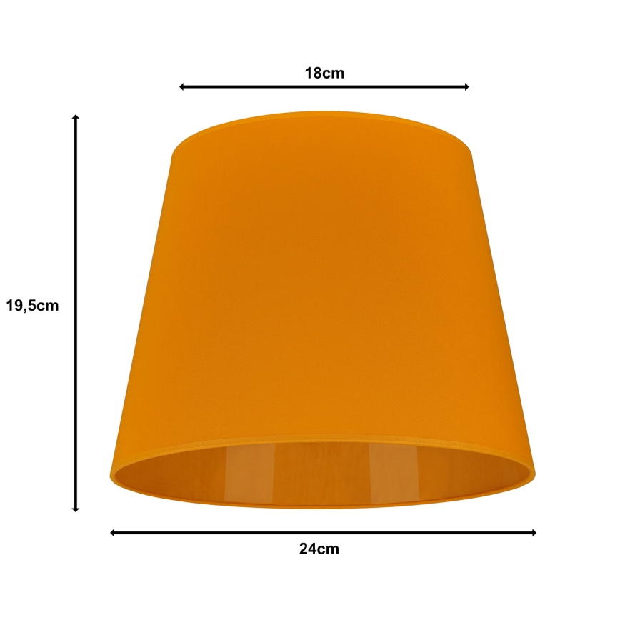 Duolla - Klosz do lampy stołowej CLASSIC M E27 śr. 24 cm żółty