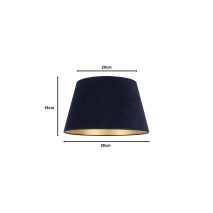 Duolla - Klosz do lampy stołowej CONE M E27 śr. 28 cm niebieski