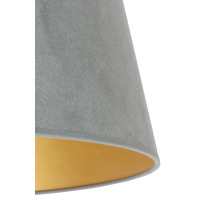 Duolla - Klosz do lampy stołowej CONE M E27 śr. 28 cm szary