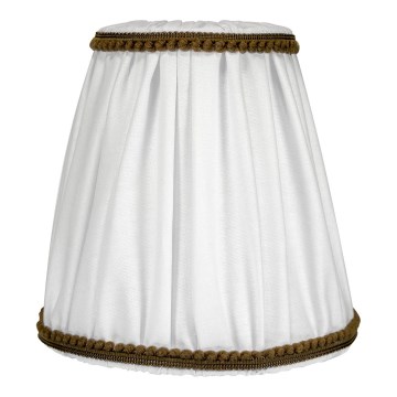 Duolla - Klosz do lampy stołowej i podłogowej E27 śr. 15 cm biały/brązowy