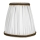 Duolla - Klosz do lampy stołowej i podłogowej E27 śr. 15 cm biały/brązowy