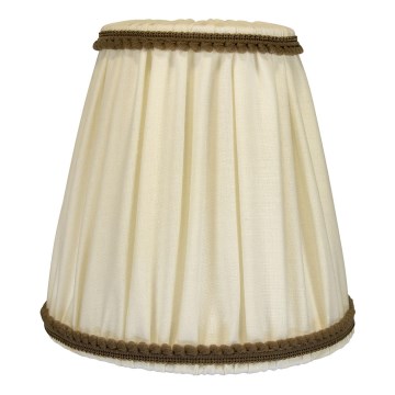 Duolla - Klosz do lampy stołowej i podłogowej E27 śr. 15 cm kremowy/brązowy