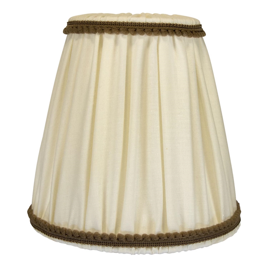Duolla - Klosz do lampy stołowej i podłogowej E27 śr. 15 cm kremowy/brązowy