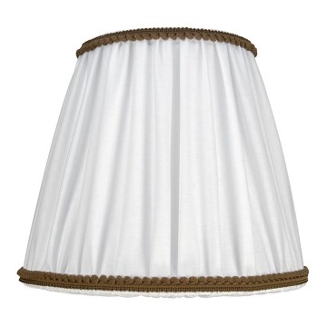 Duolla - Klosz do lampy stołowej i podłogowej E27 śr. 18,5 cm biały/brązowy
