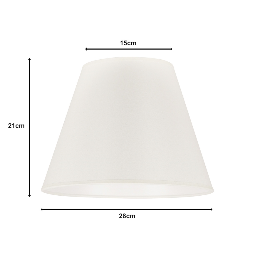 Duolla - Klosz do lampy stołowej SOFIA S E27 śr. 28 cm beżowy