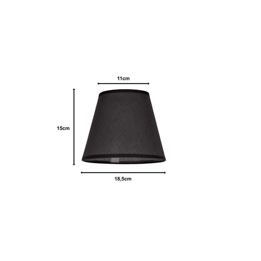 Duolla - Klosz do lampy stołowej SOFIA XS E14 śr. 18,5 cm antracyt