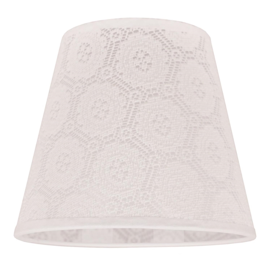 Duolla - Klosz do lampy stołowej SOFIA XS E14 śr. 18,5 cm biały