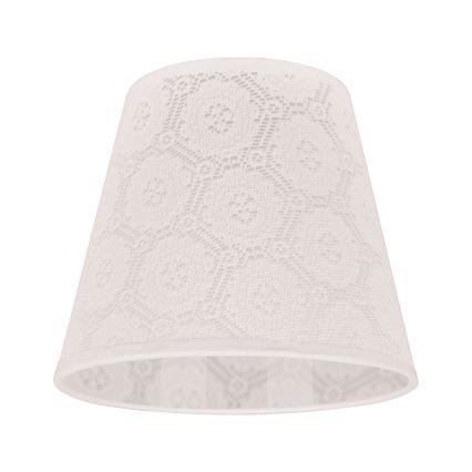 Duolla - Klosz do lampy stołowej SOFIA XS E14 śr. 18,5 cm biały