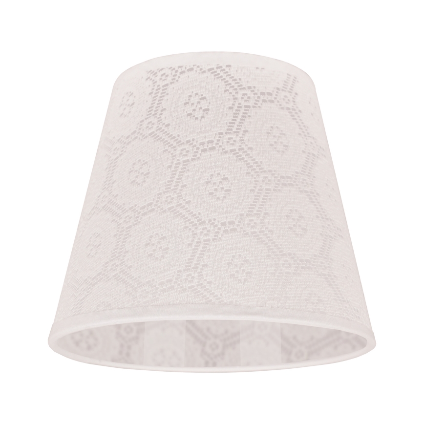 Duolla - Klosz do lampy stołowej SOFIA XS E14 śr. 18,5 cm biały