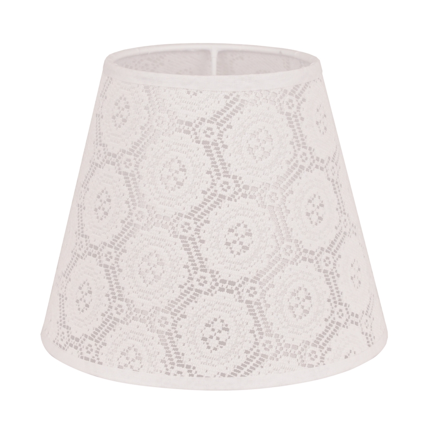 Duolla - Klosz do lampy stołowej SOFIA XS E14 śr. 18,5 cm biały