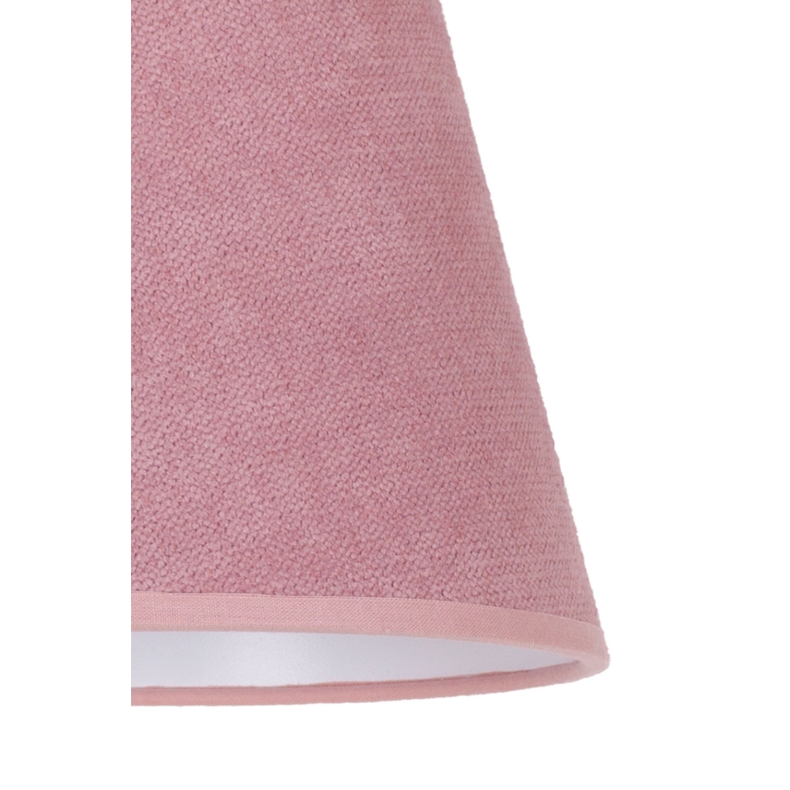 Duolla - Klosz do lampy stołowej SOFIA XS E14 śr. 18,5 cm różowy