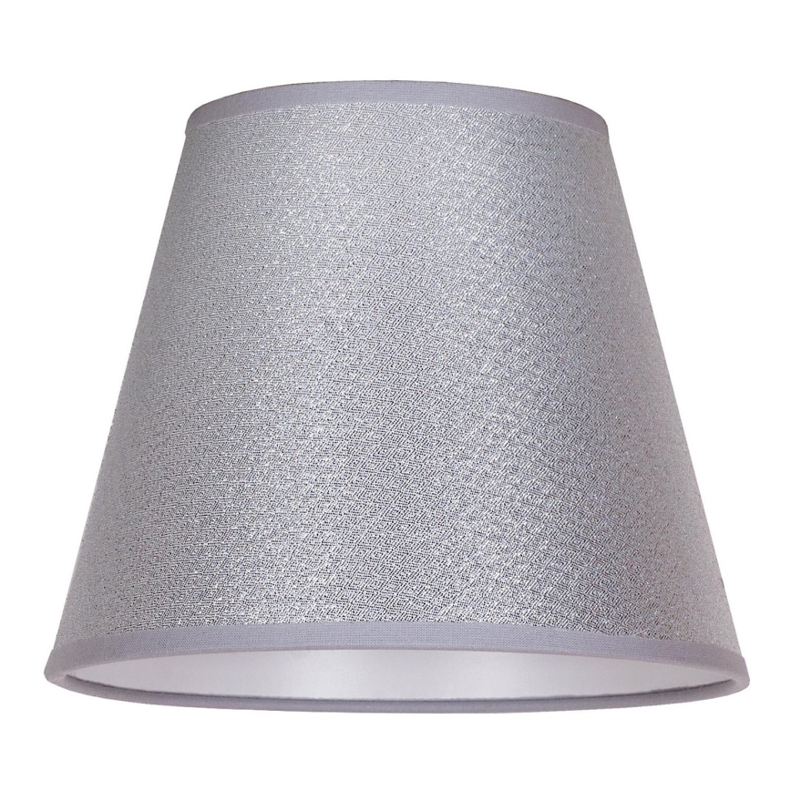 Duolla - Klosz do lampy stołowej SOFIA XS E14 śr. 18,5 cm srebrny