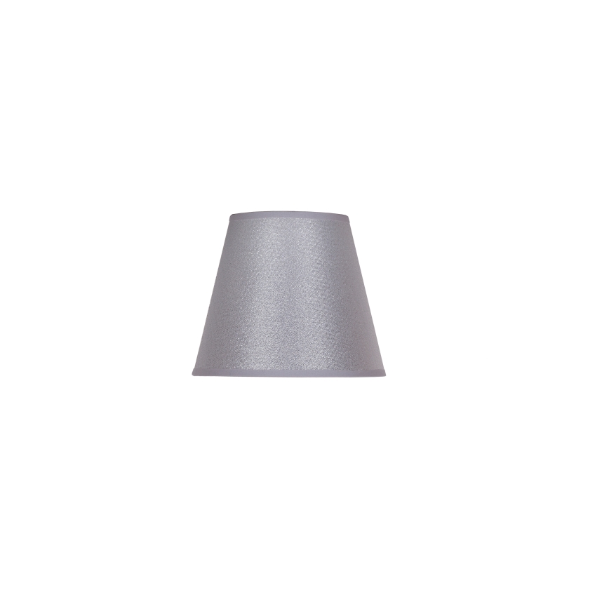 Duolla - Klosz do lampy stołowej SOFIA XS E14 śr. 18,5 cm srebrny