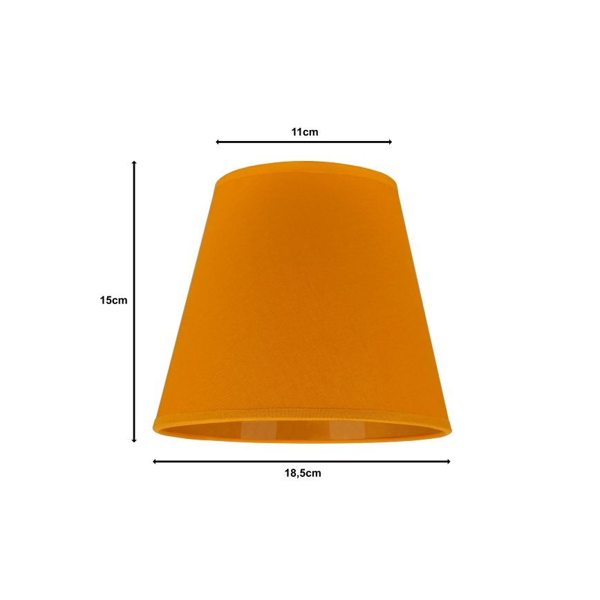 Duolla - Klosz do lampy stołowej SOFIA XS E14 śr. 18,5 cm żółty