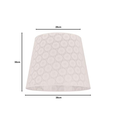 Duolla - Klosz do żyrandola CLASSIC L E27 śr. 38 cm biały