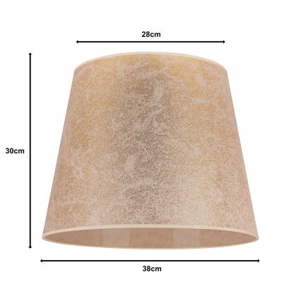 Duolla - Klosz do żyrandola CLASSIC L E27 śr. 38 cm złoty