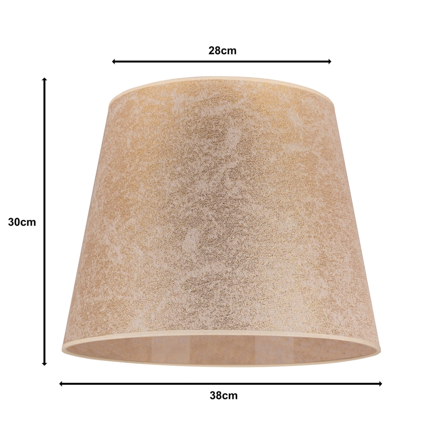 Duolla - Klosz do żyrandola CLASSIC L E27 śr. 38 cm złoty
