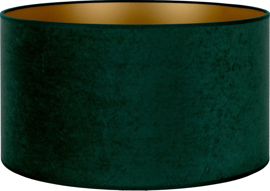 Duolla - Klosz VELVET E27 śr. 35 cm zielony/złoty