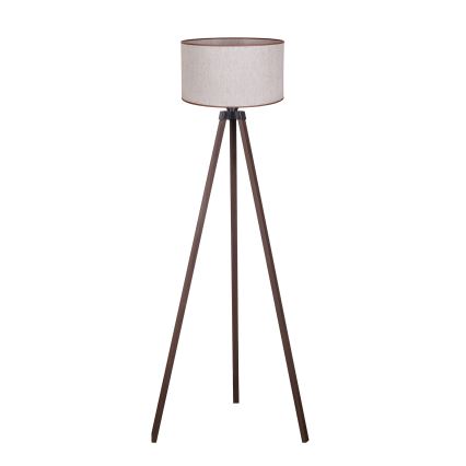 Duolla - Lampa podłogowa 1xE27/60W/230V śr. 44 cm beżowe/brązoweDuolla - Lampa podłogowa 1xE27/60W/230V śr. 44 cm beżowa/brązowa