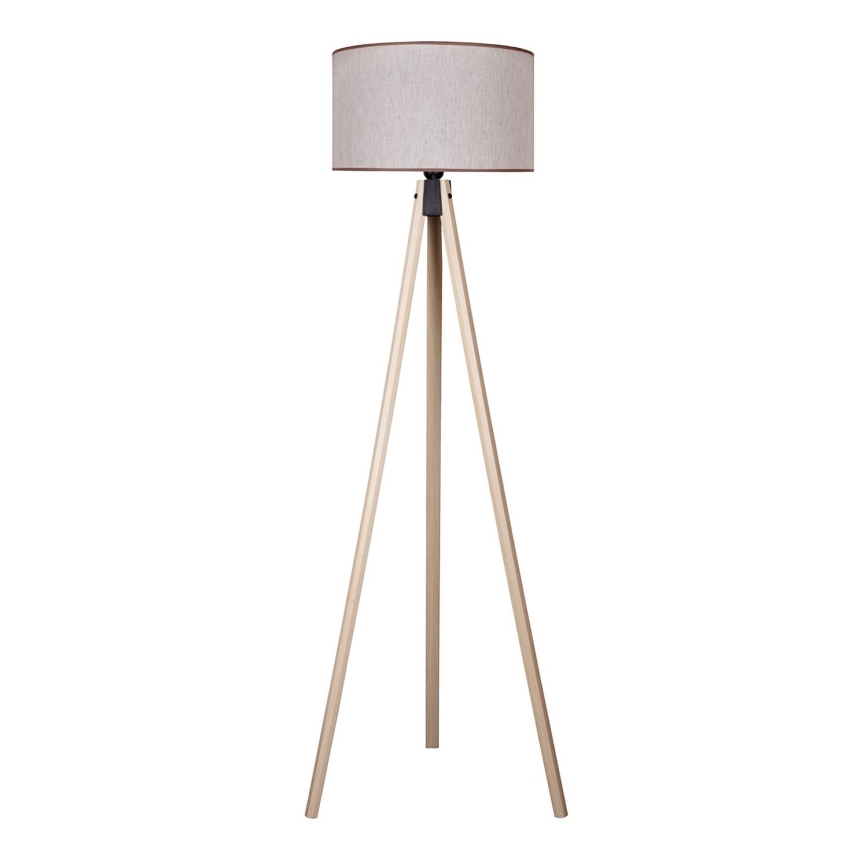Duolla - Lampa podłogowa 1xE27/60W/230V śr. 44 cm beżowa