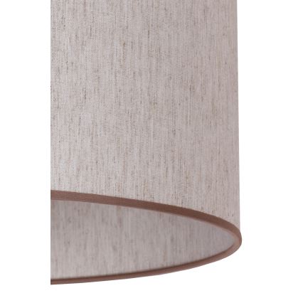 Duolla - Lampa podłogowa 1xE27/60W/230V śr. 44 cm beżowa/wenge