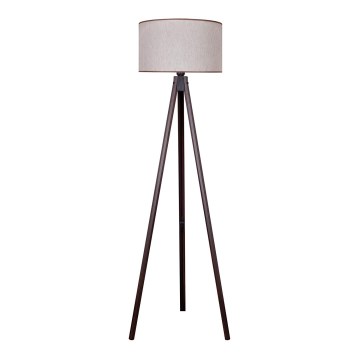Duolla - Lampa podłogowa 1xE27/60W/230V śr. 44 cm beżowa/wenge