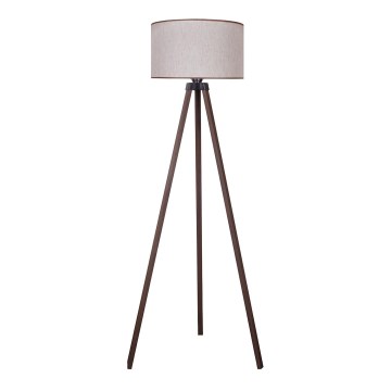 Duolla - Lampa podłogowa 1xE27/60W/230V śr. 44 cm beżowe/brązoweDuolla - Lampa podłogowa 1xE27/60W/230V śr. 44 cm beżowa/brązowa