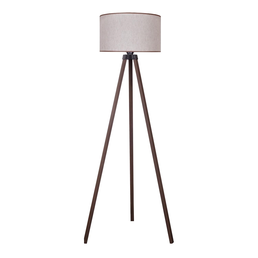Duolla - Lampa podłogowa 1xE27/60W/230V śr. 44 cm beżowe/brązoweDuolla - Lampa podłogowa 1xE27/60W/230V śr. 44 cm beżowa/brązowa
