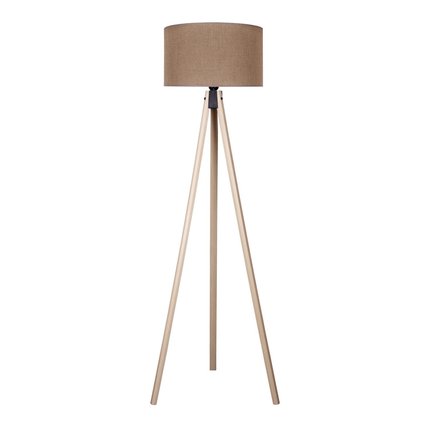 Duolla - Lampa podłogowa 1xE27/60W/230V śr. 44 cm brązowa/beżowa