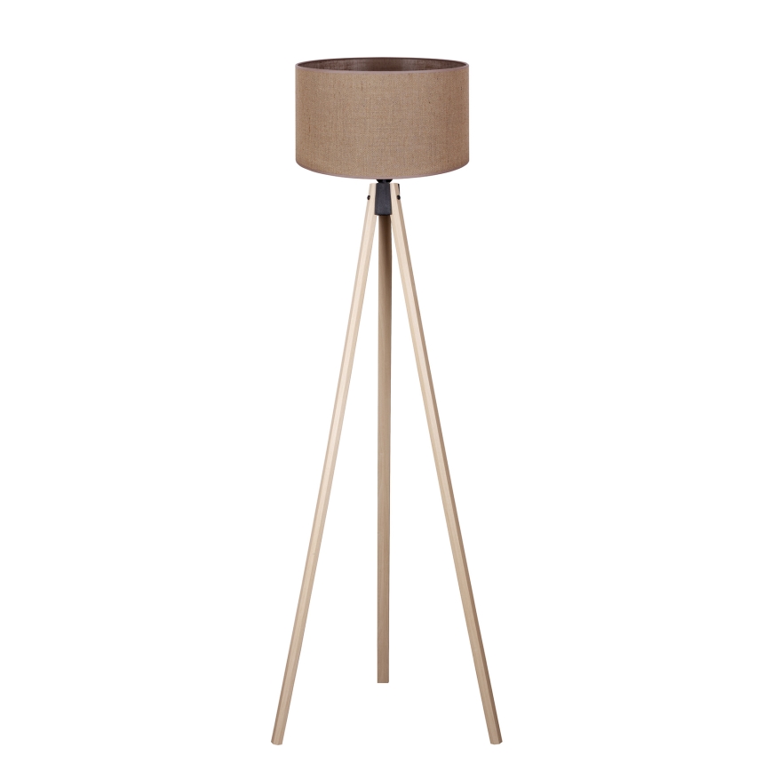 Duolla - Lampa podłogowa 1xE27/60W/230V śr. 44 cm brązowa/beżowa